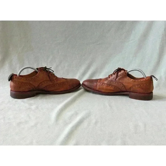 Rag Bone Grenson Brogue Oxford Dress Shoes Leather England Sz 9 Brown Distressed main image 12